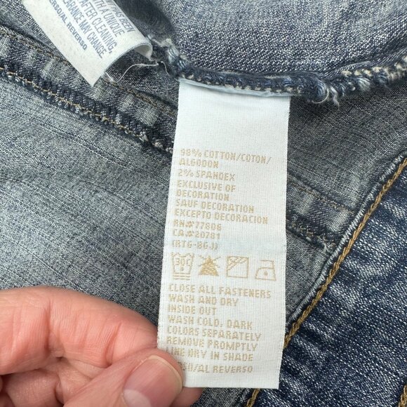 Vintage Blue Jean Denim Jacket Kids Size Large Tommy Hilfiger Retro Y2K READ - Picture 5 of 9